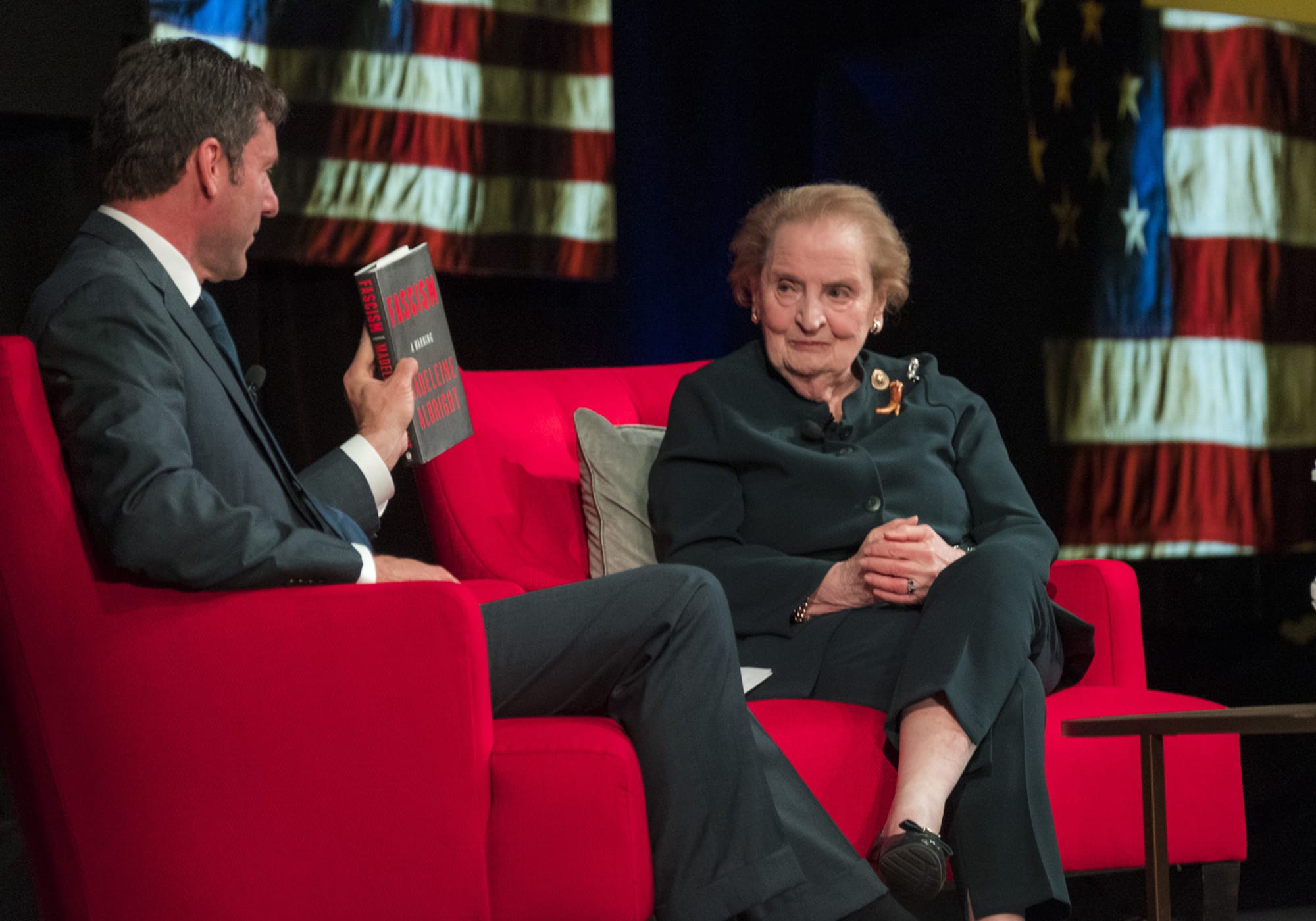 Madeleine Albright and Mark K. Updegrove.